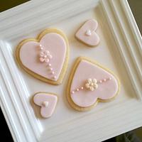 Pastel Valentine Cookies