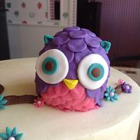 Baby Shower Owl Cake 
