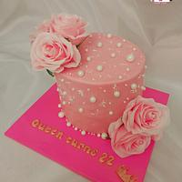 "Flowers cake for her"
