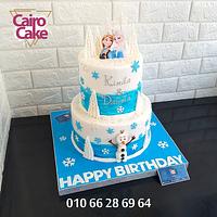 Frozen Elsa & ana Cake