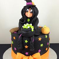 Halloween Witch Cake 