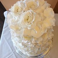 Petals Wedding Cake