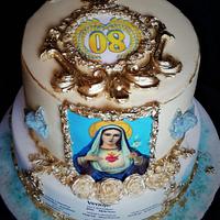 Religious birthday cake