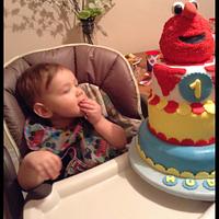 Hudson's ELMO 1st Birthday Cake