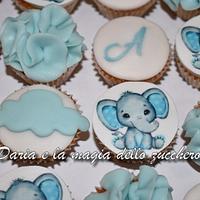 Baby elephant minicupcakes