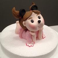 Mouse Little Girl Cake