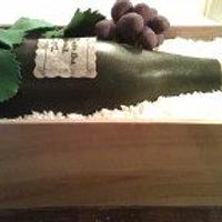 Leaving cake for a wine buff