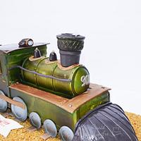 Steam Locomotive Train Cake!