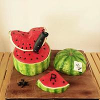 Hello Summer! Watermelon birthday cake 🍉