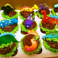 Chocolate Dino Cupcakes