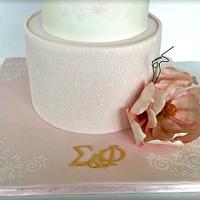 Magnolia Wedding Cake