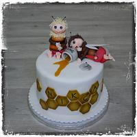 Cake with "The Bee Bears"