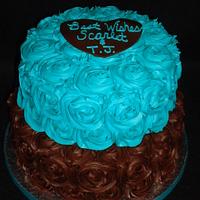 Teal and Chocolate Roses