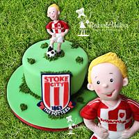 Stoke City Football Cake 