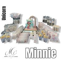 Minnie unicorne cake party
