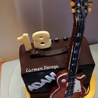 Gibson guitar cake