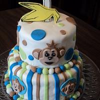 Monkey cake and smash cake