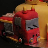 Fireman themed cake!