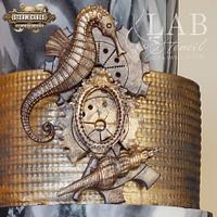 Steampunk weeding cake "sea dream" Steam-Cakes Steampunk collaboration 2018 