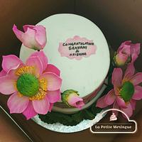 Lotus theme cake