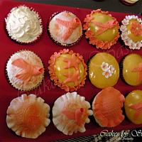 Harmony Day  Orange Themed Cupcakes