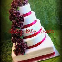 50th "Ruby" Birthday cake