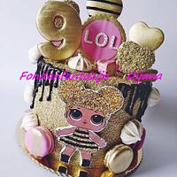 LOL doll themed cake
