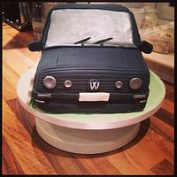 Volkswagen golf gti cake