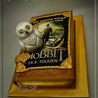 cake "Book and owl"