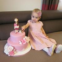 Cake in pink colours