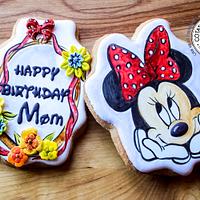 Minnie Mouse Birthday Cookies