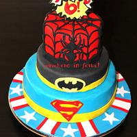 superhero cake