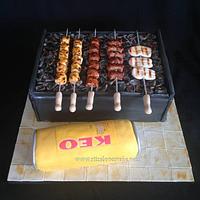Barbecue cake