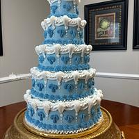 Bridgerton Themed Wedding Cake