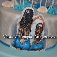Mother & daughter cake