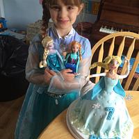 Disney Frozen Elsa cake