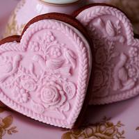Pink Valentines Cookies