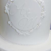 Wedding Cake with monogram 