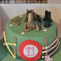 Horse Riding Themed Cake