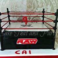 wwe wrestling ring cake 