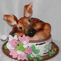 My first airbrush :) hunter cake :)