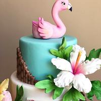 Flamingo cake 