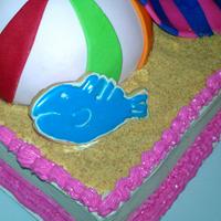 beach ball cake