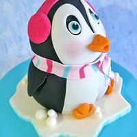 Penguin cake.