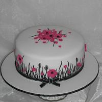 Monochrome meadow cake.