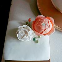 Wedding Cake Classic Style with Flowers
