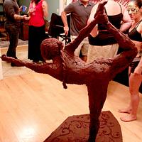 Woman in Dancers Pose Yoga Cake - Life-Size