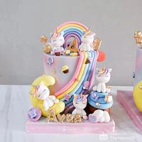 Twin Unicorn Cakes