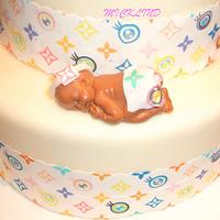 Louis Vuitton Baby Shower Cake.jpg