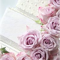 4 Tier Rose Wedding Cake 